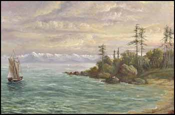 Sailing Vessels Off the BC Coast by Thomas Bamford sold for $489