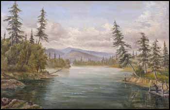 BC Fishing Scene by Thomas Bamford sold for $460