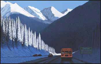 A Winter Drive in British Columbia by Neil Woodward sold for $2,185