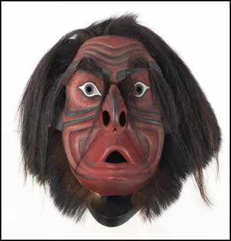Tsonoqua Mask by Wayne Alfred sold for $585