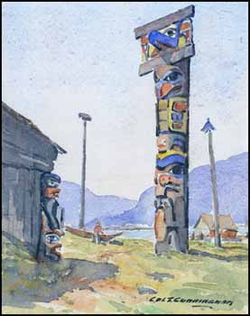 Totems and House by Cecil A. de T. Cunningham sold for $460