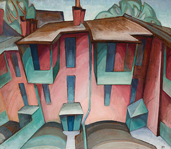 Arrière-cour (Maisons - Montreal) by Marian Mildred Dale Scott sold for $79,250