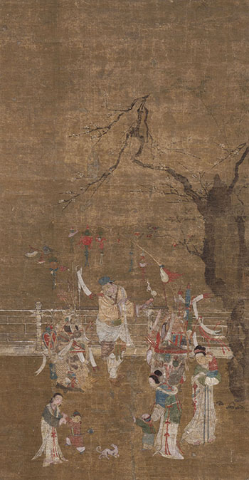 Ming-Style Garden Scene, 19th Century by  Chinese School sold for $2,500