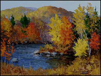Mullet River in Autumn by Oscar Daniel De Lall sold for $1,495