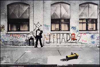 Manhattan Walls #7 - Still Life with Fire Hydrant (01874/2013-2815) by Diana Birkenheier sold for $94