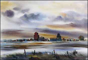 Prairie Landscape (01966/2013-580) by John Herreilers sold for $438