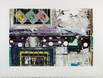 Manhattan Walls #6, East Village Store Front (03541/292) by Diana Birkenheier sold for $63