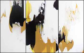 October Fantasy Triptych (02891/2013-3072) by Brian Richard Fisher vendu pour $1,125
