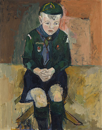 Portrait of a Young Boy (Alex Bobak) by Molly Joan Lamb Bobak