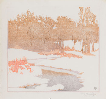 The Stream in Winter par Walter Joseph (W.J.) Phillips