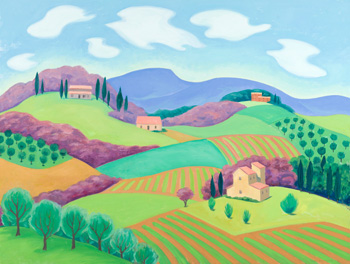 A Valley Near Sarteano by Doris Jean McCarthy