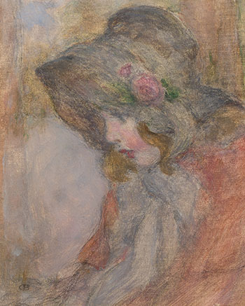 Girl with Bonnet par Charles Ernest De Belle