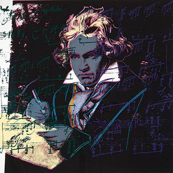 Beethoven (F.S.II.393) par Andy Warhol