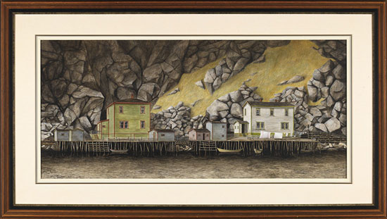 Fishing Village, Newfoundland par Michael French