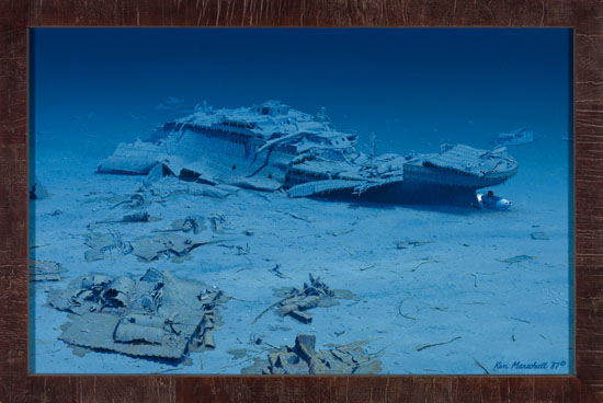 RMS Titanic: Stern Section, Discovered by Ken Marschall