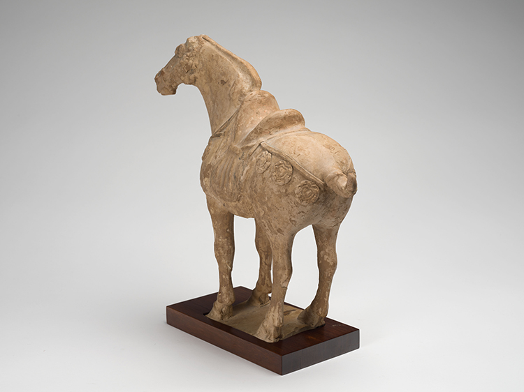 A Chinese Buff Earthenware Model of a Horse, Tang Dynasty (618-907 CE) by  Chinese Art