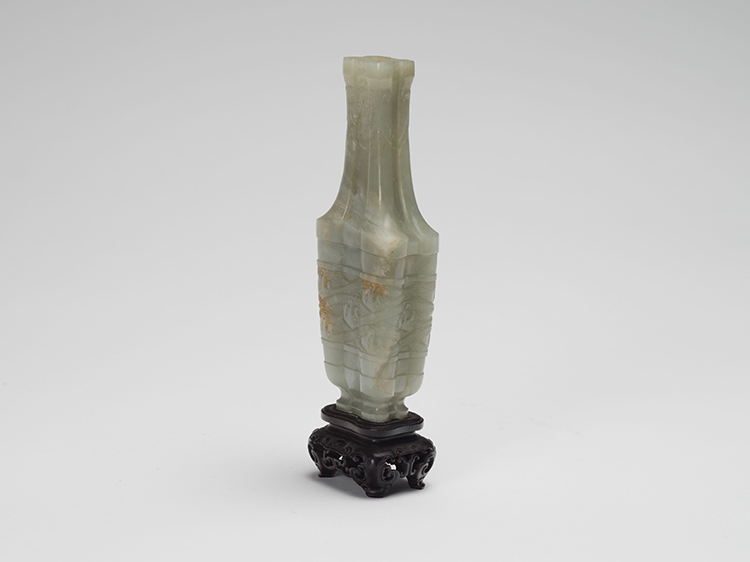 A Chinese Mottled Celadon Jade Vase, 17th/18th Century by  Chinese Art