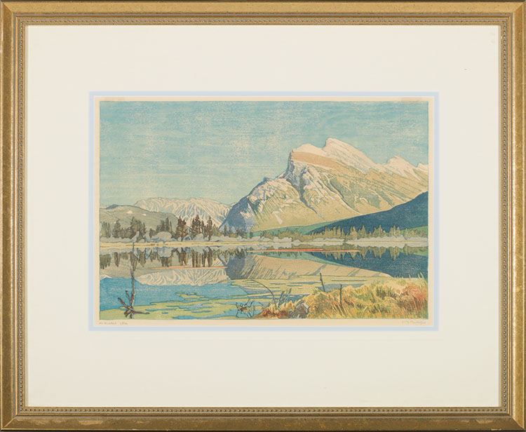 Mount Rundle par Walter Joseph (W.J.) Phillips