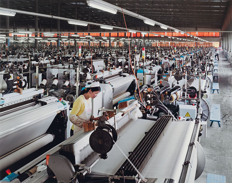 Manufacturing #7, Textile Mill, Xiaoxing, Zhejiang Province, China by Edward Burtynsky