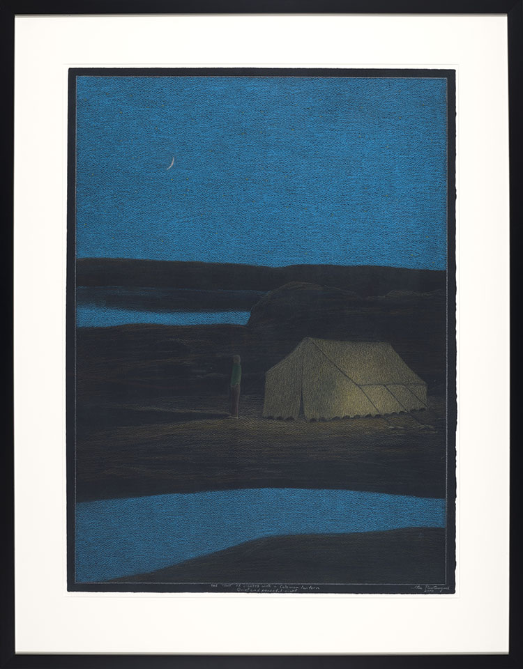The Tent is Lighted with a Coleman Lantern (Quiet and Peaceful Night) par Itee Pootoogook
