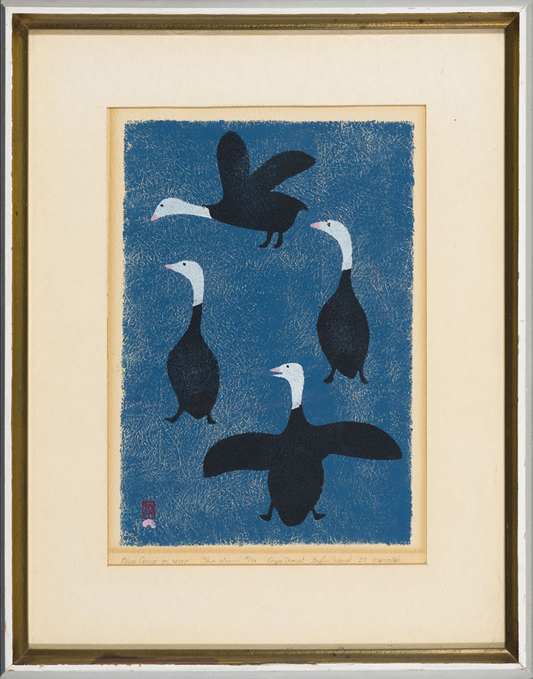 Blue Geese on Snow par Kellypalik Mungitok