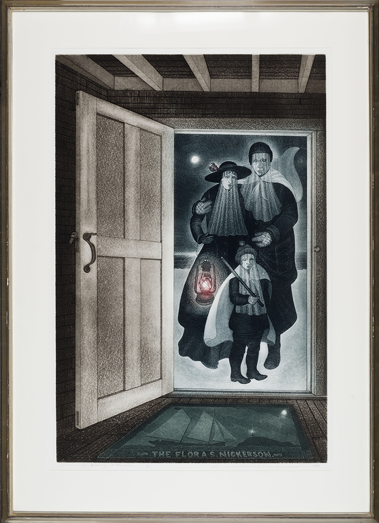 Mummer Family at the Door by David Lloyd Blackwood