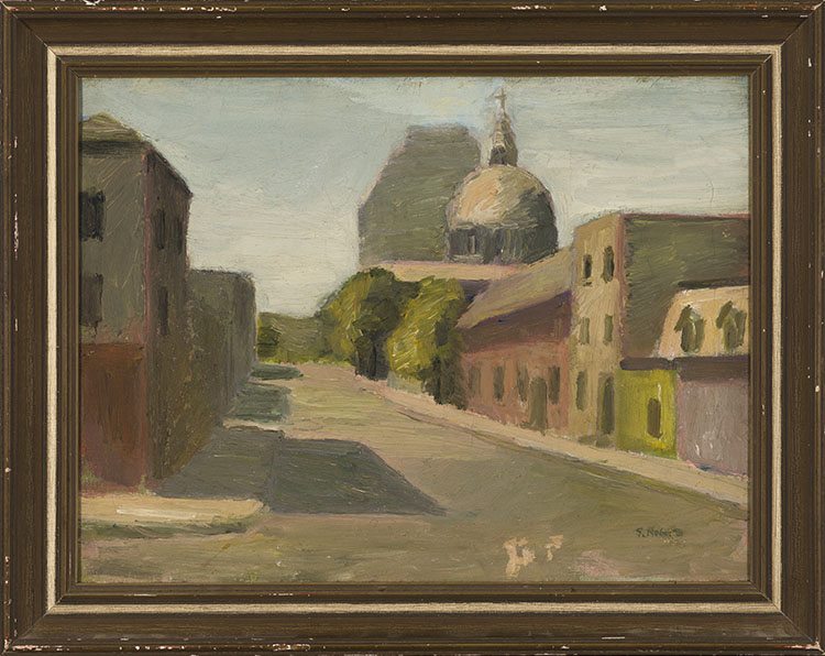 Montreal Street with Dome of St. James by William Goodridge Roberts