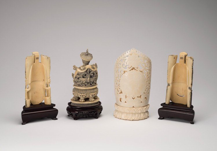 Four Chinese Ivory Carvings, Circa 1950 by  Chinese Art