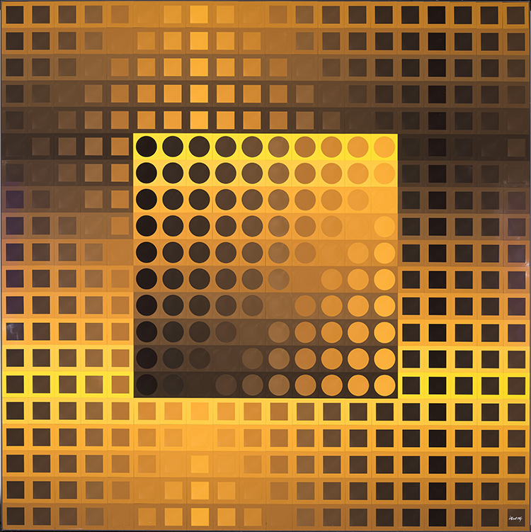 Monocolor Yellow/Yellow by Victor Vasarely