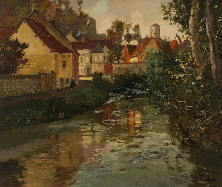 Picquigny, France par Frits Thaulow