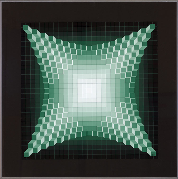 Structure cristalline V-O par Jean-Pierre (Yvaral) Vasarely