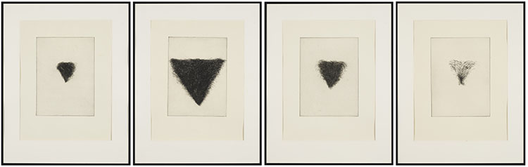 Four Kinds of Pubic Hair par Jim Dine