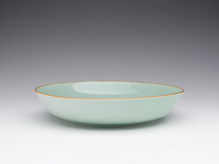 A Large Chinese Celadon Glazed Dish, Jingwei Tang Mark, 18th/19th Century par  Chinese Art