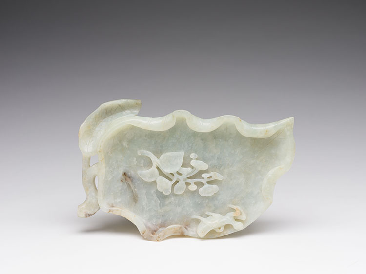 A Chinese Jadeite Brushwasher, 19th/20th Century by  Chinese Art