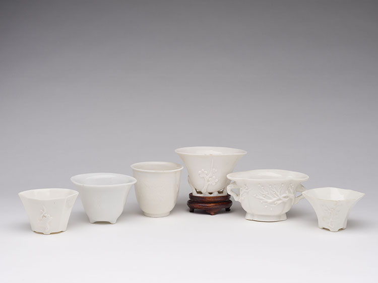 A Group of Chinese Blanc-de-Chine Cups, 18th/19th Century par  Chinese Art