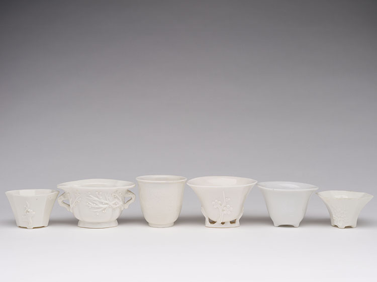 A Group of Chinese Blanc-de-Chine Cups, 18th/19th Century par  Chinese Art