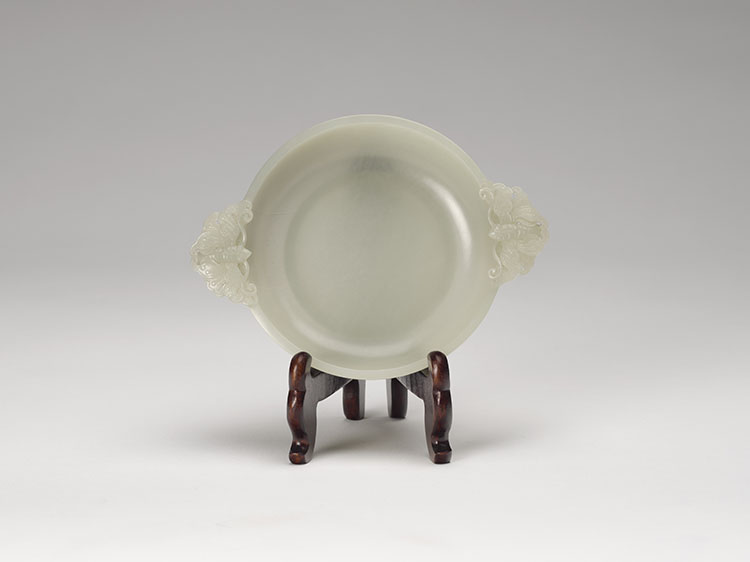 A Chinese Pale Celadon Jade Saucer Bowl, 19th Century par  Chinese Art