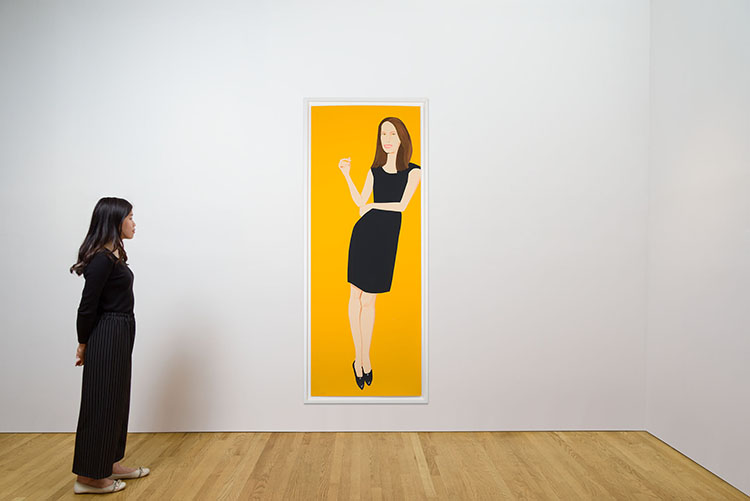 Christy (from Black Dress) par Alex Katz