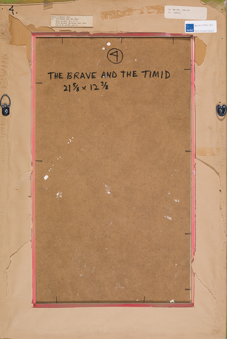 The Brave and the Timid ("My Brother John" Series) par William Kurelek
