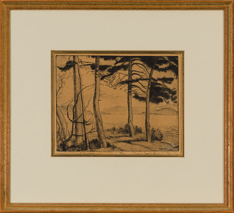 Trees on Savary Island by Edward John (E.J.) Hughes