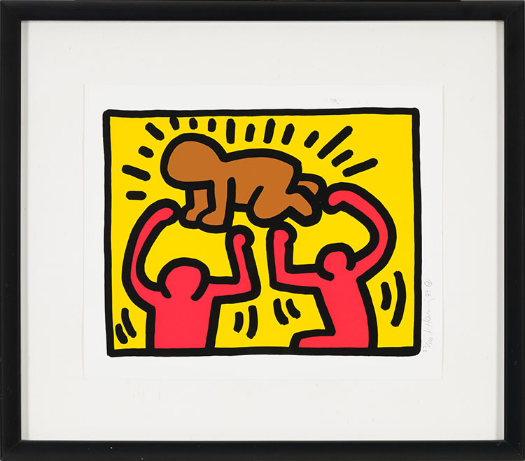 Untitled (Plate 4 from Pop Shop IV) par Keith Haring