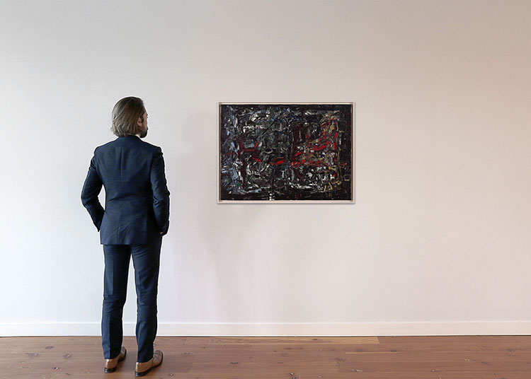 Rouge affleurant by Jean Paul Riopelle