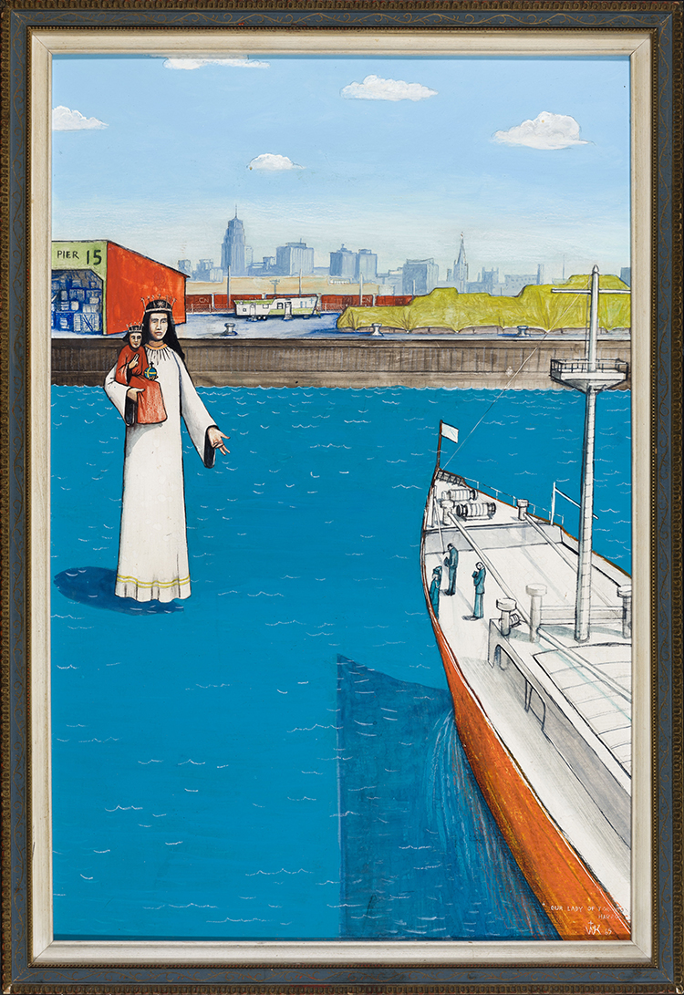 Our Lady of Toronto Harbour by William Kurelek