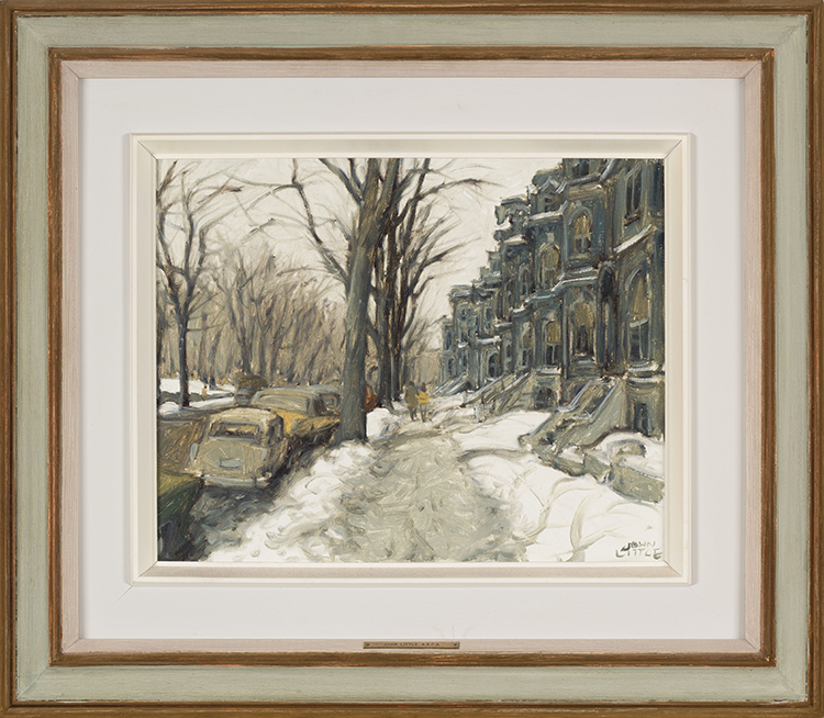 Untitled (Street Scene in Winter) by John Geoffrey Caruthers Little