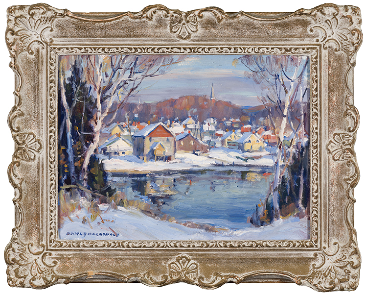 Town in Winter by Manly Edward MacDonald