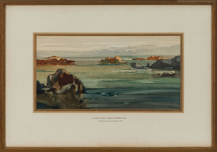 A Rocky Inlet Near Victoria. B.C. par Charles John Collings