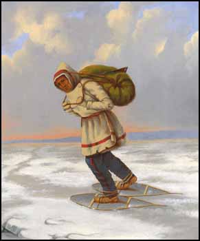 Trapper on Snowshoes by Martin Somerville vendu pour $13,800