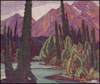 Stream in the Rockies by Ethel Luella Curry sold for $1,380
