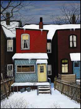 Back Yard on River Street by John Kasyn vendu pour $10,925