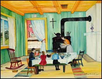 Interior, Charlevoix, Quebec by Marie Cecile Bouchard sold for $2,300